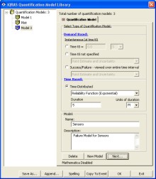 Probabilistic Risk Assessment iQRAS Screen Shot